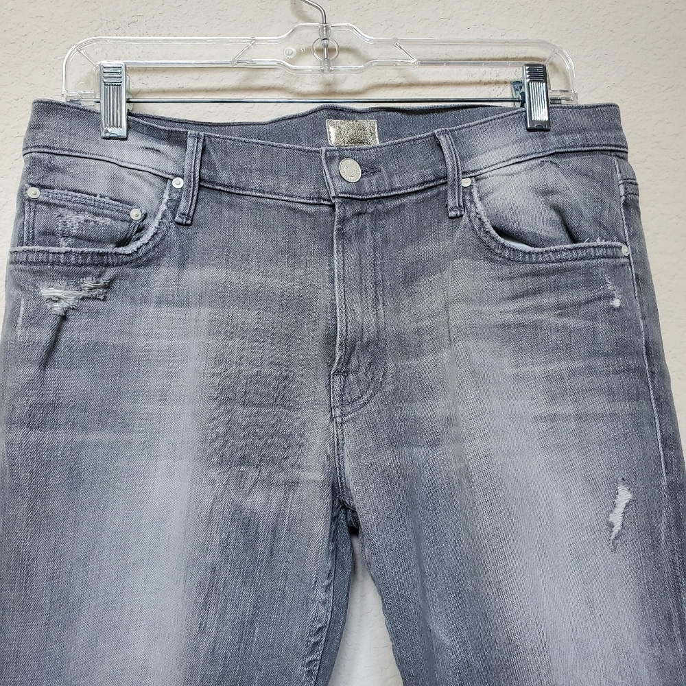MOTHER Gray Skinny Jeans Distressed. Size 29 - Picture 2 of 9